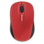 Microsoft | Wireless mouse | WMM 3500 | Black, Red - 3